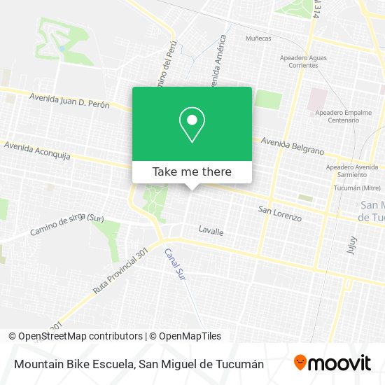 Mountain Bike Escuela map