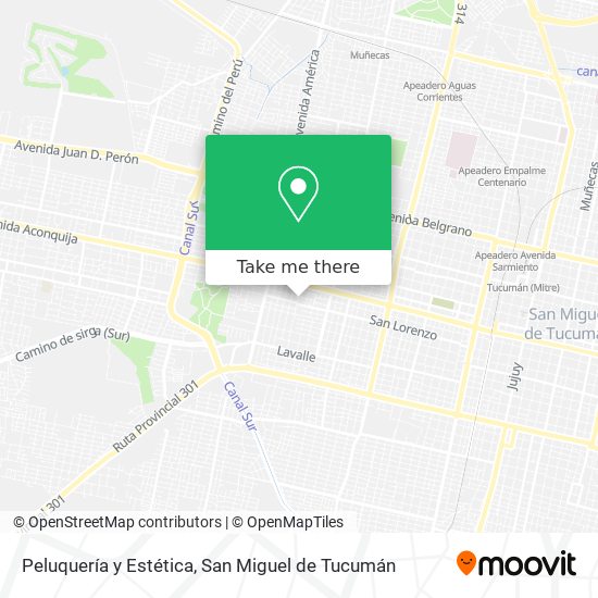 Peluquería y Estética map