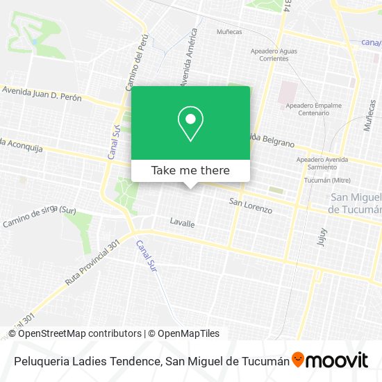 Peluqueria Ladies Tendence map