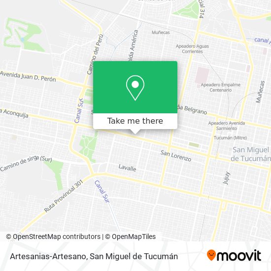 Artesanias-Artesano map
