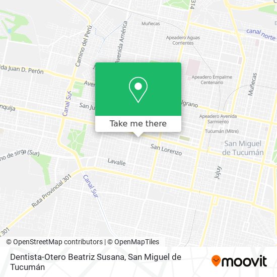 Dentista-Otero Beatriz Susana map