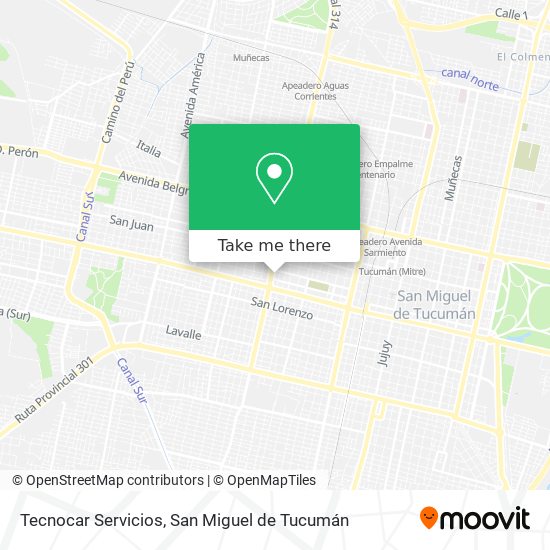 Tecnocar Servicios map