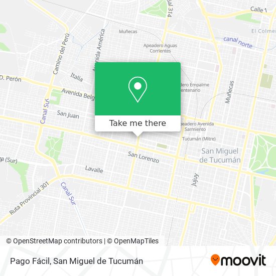 Pago Fácil map