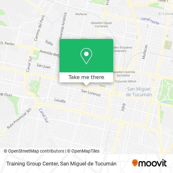 Training Group Center map