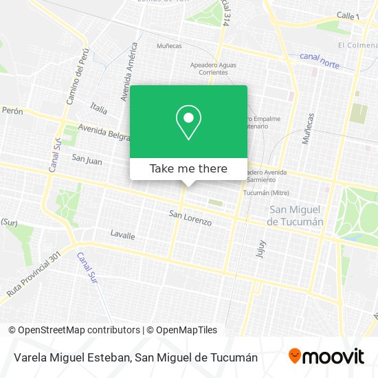 Varela Miguel Esteban map