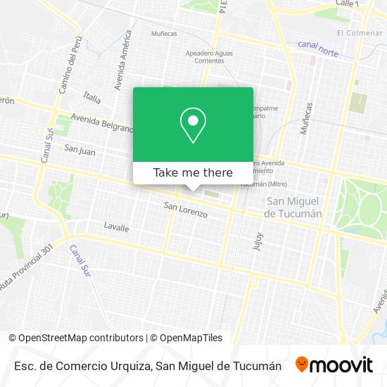 Mapa de Esc. de Comercio Urquiza