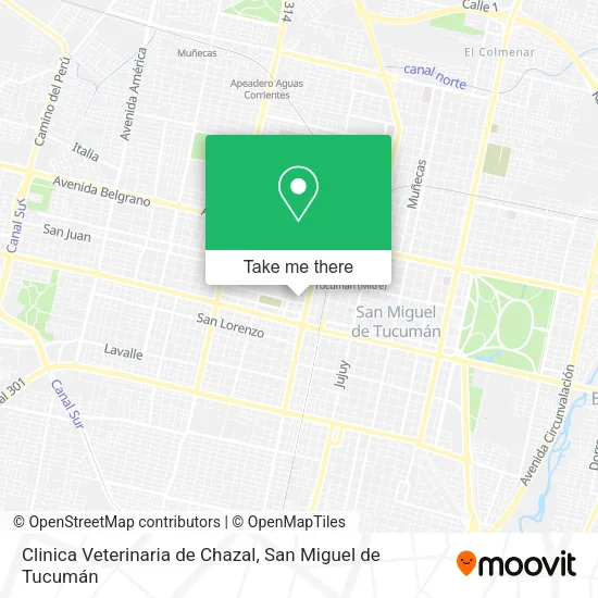 Mapa de Clinica Veterinaria de Chazal