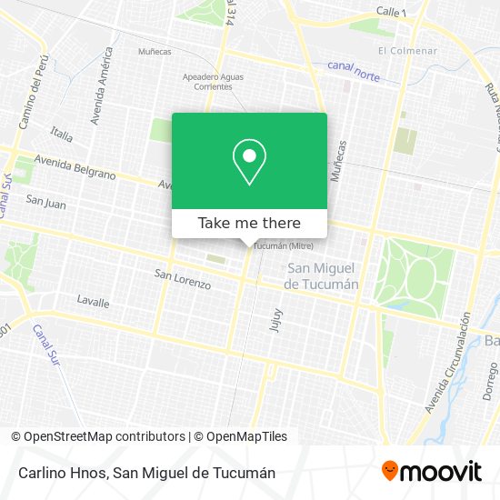 Carlino Hnos map