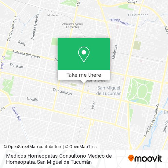 Medicos Homeopatas-Consultorio Medico de Homeopatia map