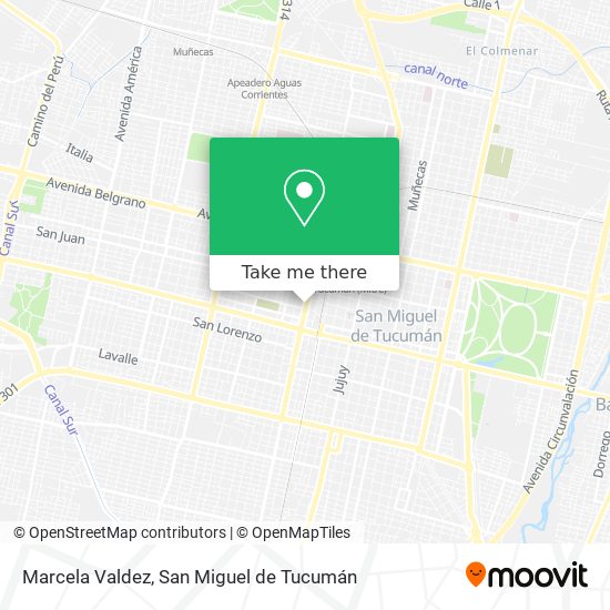 Marcela Valdez map