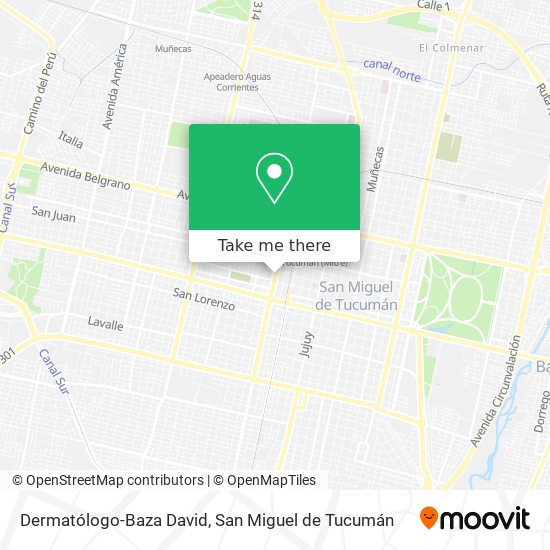 Dermatólogo-Baza David map