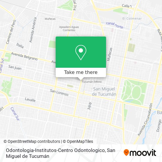 Odontologia-Institutos-Centro Odontologico map