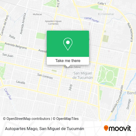 Mapa de Autopartes Mago