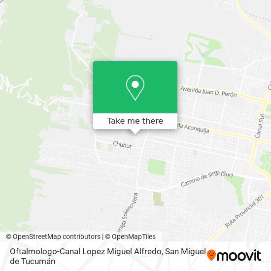 Oftalmologo-Canal Lopez Miguel Alfredo map