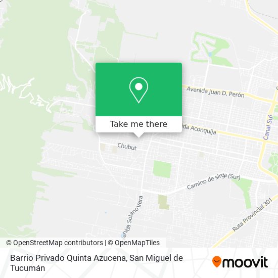 Mapa de Barrio Privado Quinta Azucena