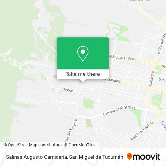 Mapa de Salinas Augusto Carnicería