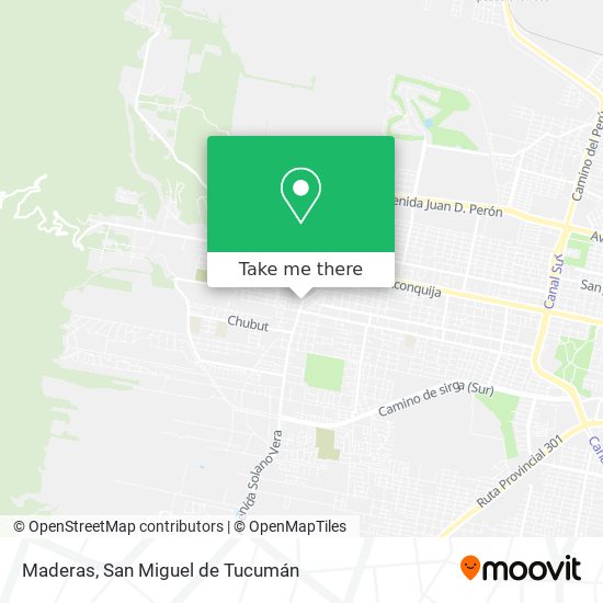 Maderas map