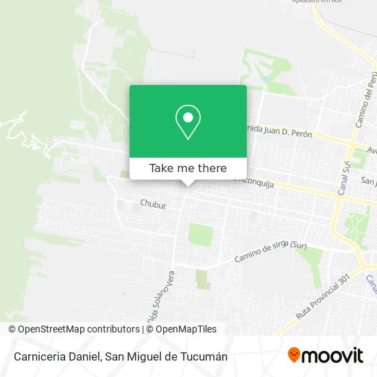 Mapa de Carniceria Daniel