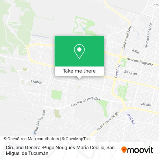 Cirujano General-Puga Nougues Maria Cecilia map
