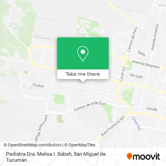 Mapa de Pediatra-Dra. Melisa I. Sabeh