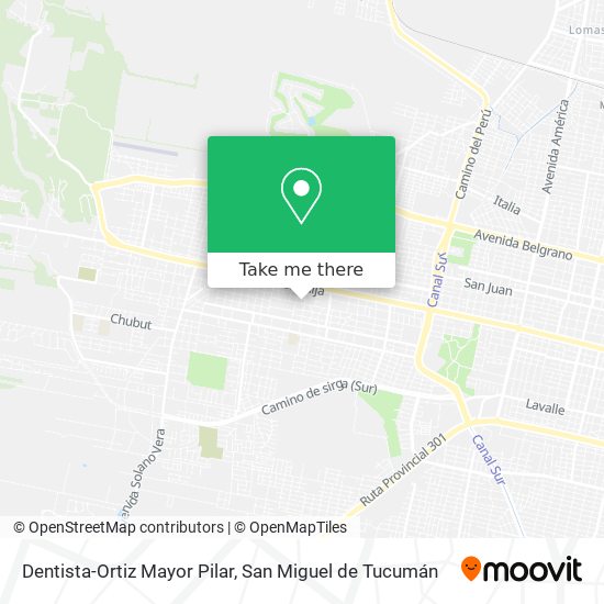 Dentista-Ortiz Mayor Pilar map