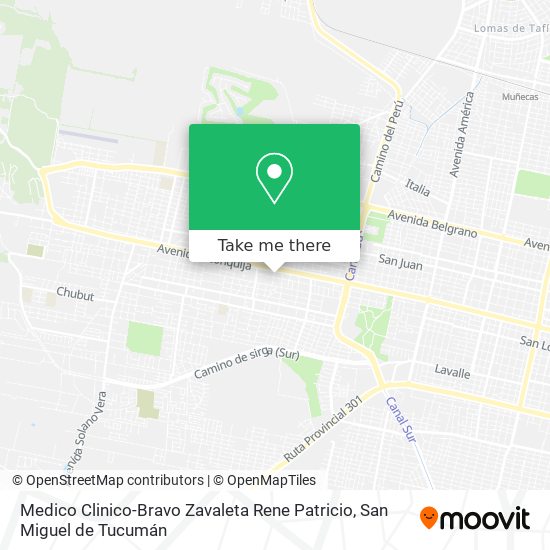 Medico Clinico-Bravo Zavaleta Rene Patricio map
