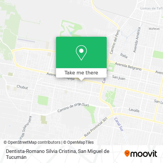 Mapa de Dentista-Romano Silvia Cristina