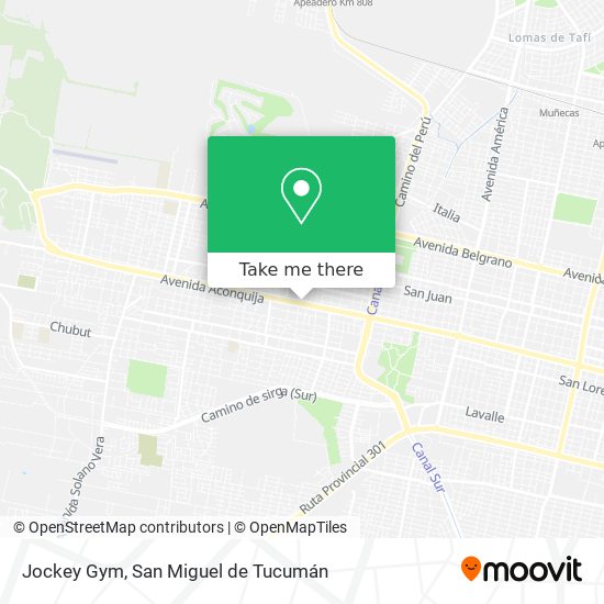 Mapa de Jockey Gym
