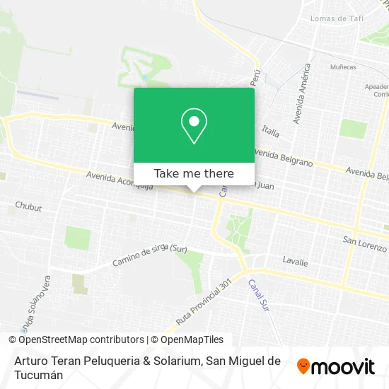Mapa de Arturo Teran Peluqueria & Solarium