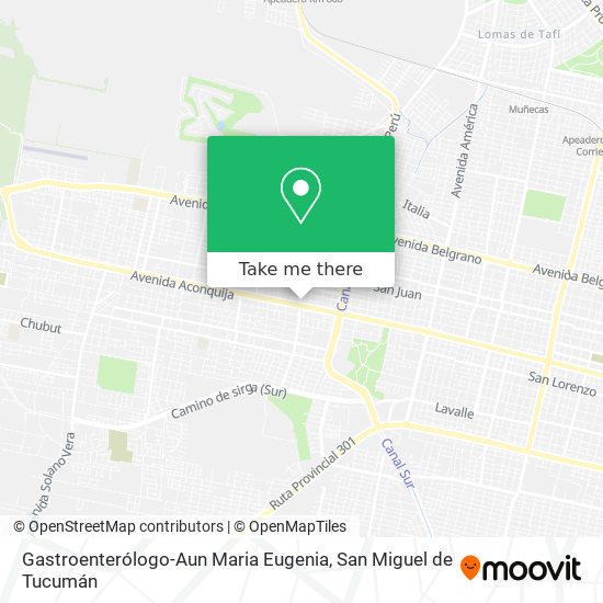 Mapa de Gastroenterólogo-Aun Maria Eugenia
