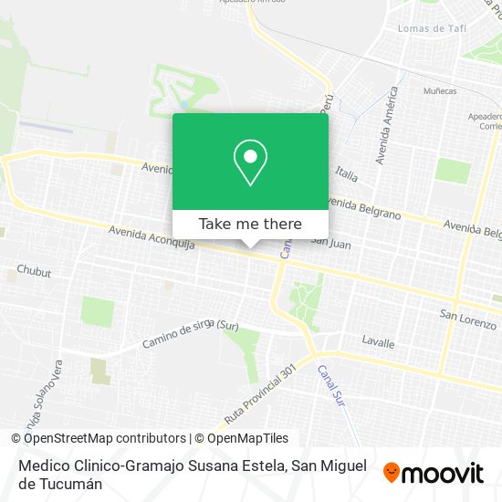 Medico Clinico-Gramajo Susana Estela map