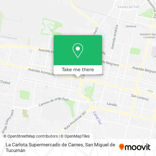 Mapa de La Carlota Supermercado de Carnes