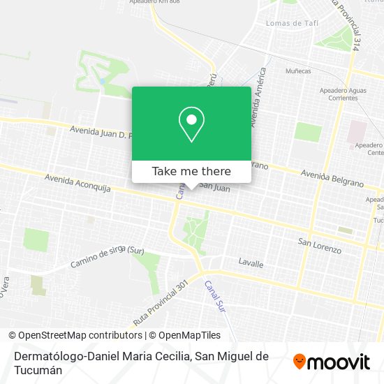 Dermatólogo-Daniel Maria Cecilia map