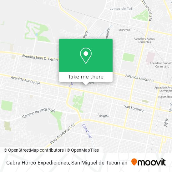 Cabra Horco Expediciones map