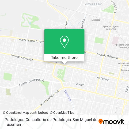 Podologos-Consultorio de Podologia map