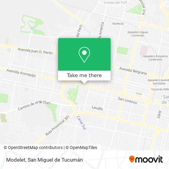 Modelet map