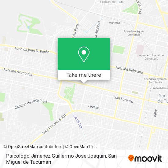Psicologo-Jimenez Guillermo Jose Joaquin map
