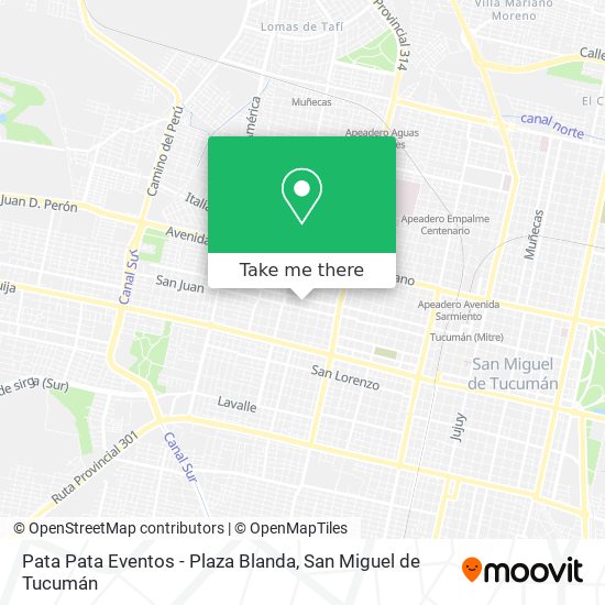 Pata Pata Eventos - Plaza Blanda map