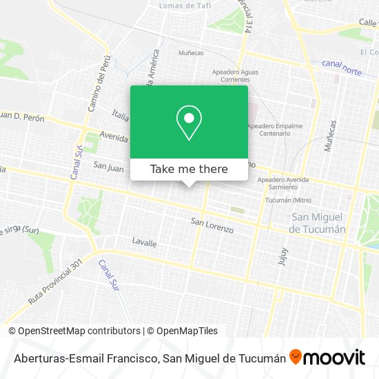 Aberturas-Esmail Francisco map