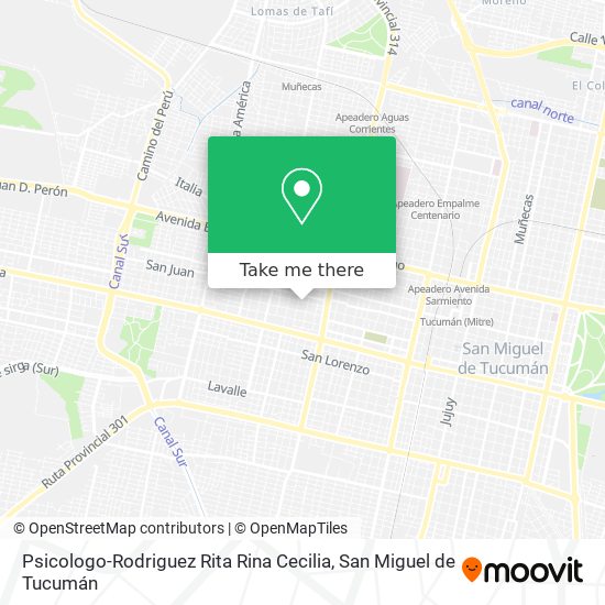 Psicologo-Rodriguez Rita Rina Cecilia map