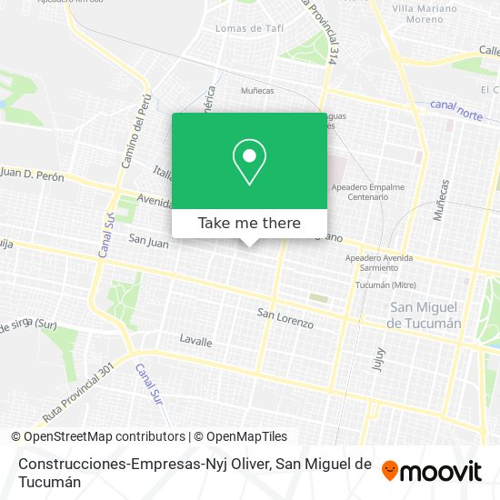 Construcciones-Empresas-Nyj Oliver map