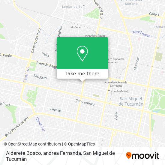 Alderete Bosco, andrea Fernanda map