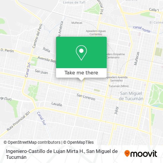 Ingeniero-Castillo de Lujan Mirta H. map