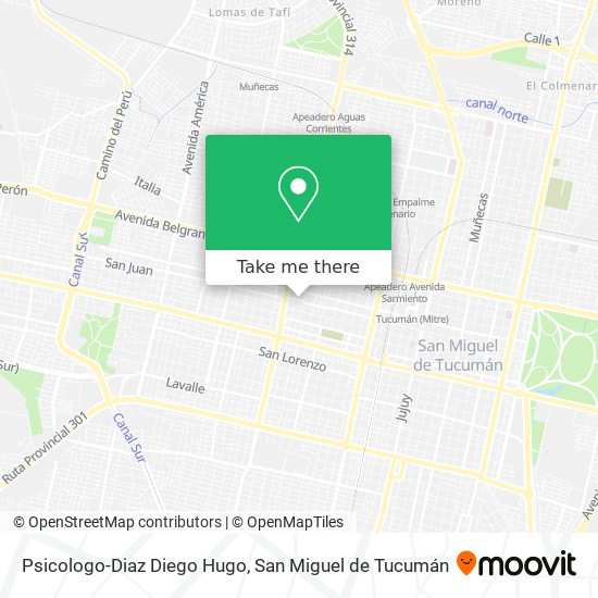 Psicologo-Diaz Diego Hugo map