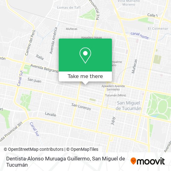 Mapa de Dentista-Alonso Muruaga Guillermo