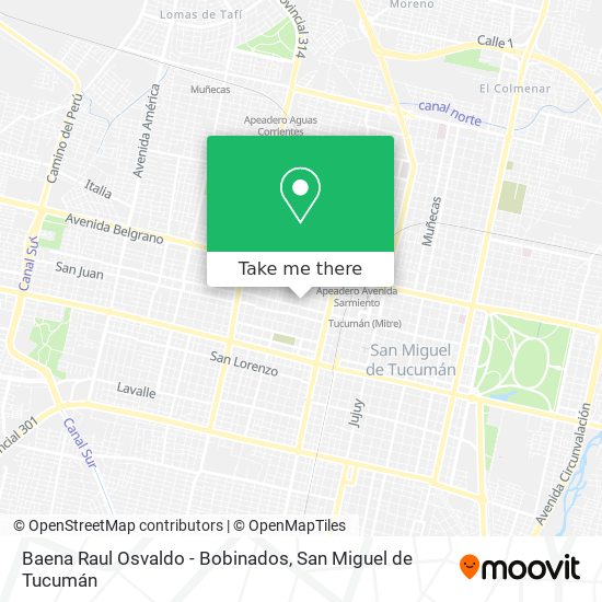 Baena Raul Osvaldo - Bobinados map