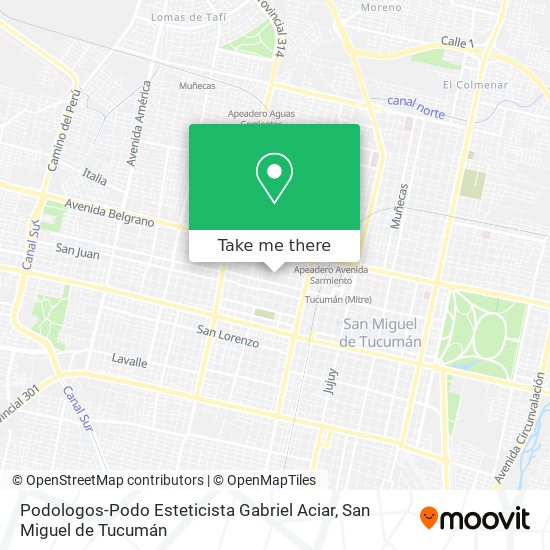 Podologos-Podo Esteticista Gabriel Aciar map