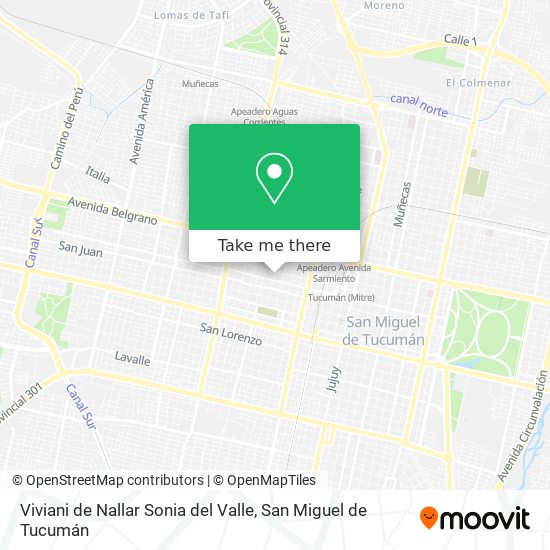 Viviani de Nallar Sonia del Valle map