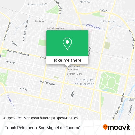 Mapa de Touch Peluqueria