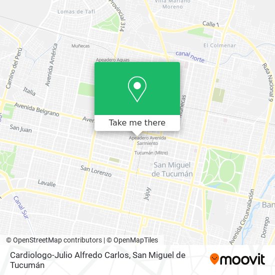 Cardiologo-Julio Alfredo Carlos map